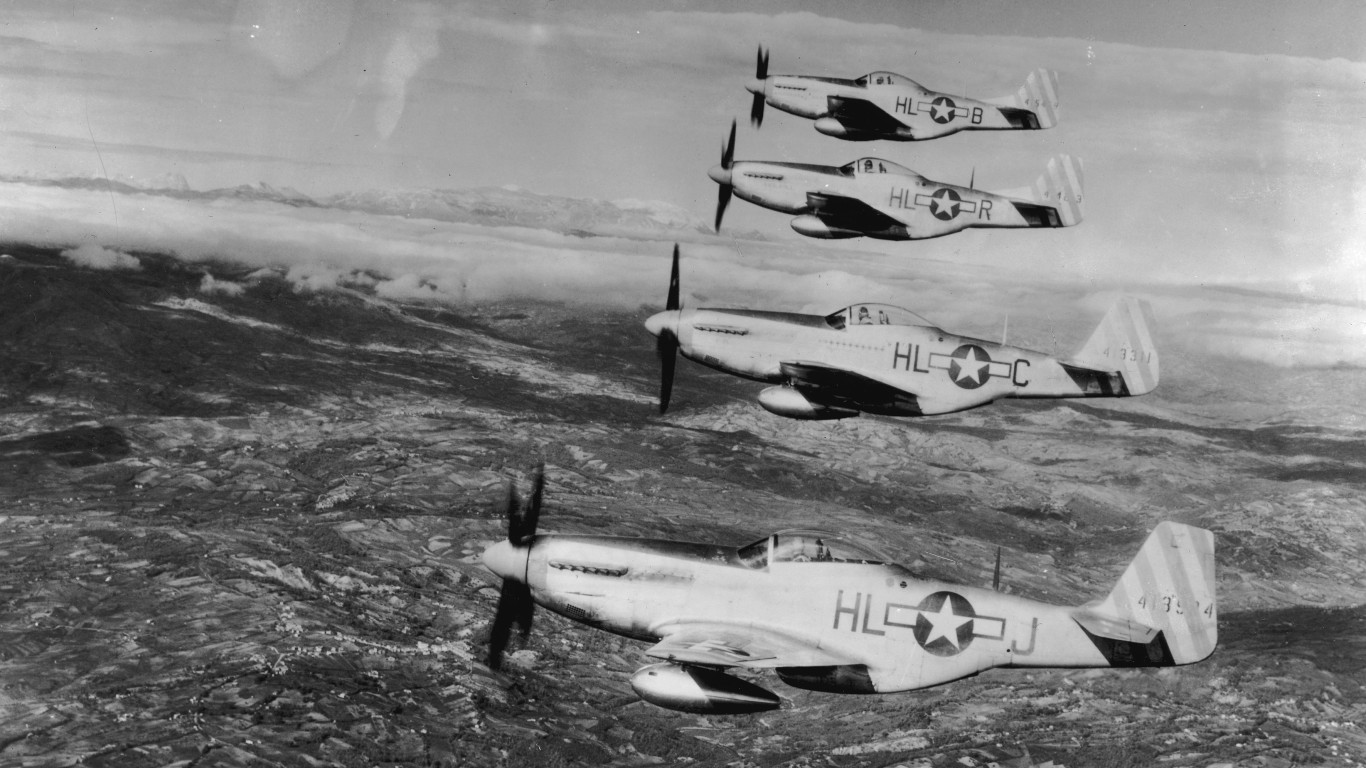 3. North American P-51 Mustang