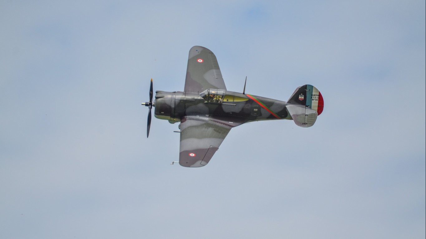 22. Curtiss P-36 Hawk (Hawk 75/Mohawk)