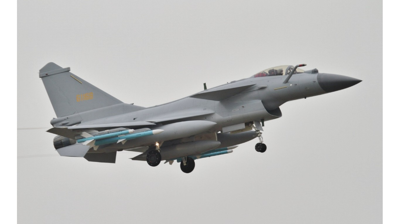 3. Chengdu J-10 Vigorous Dragon