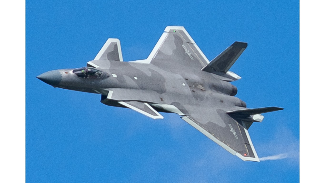 15. Chengdu J-20 Black Eagle