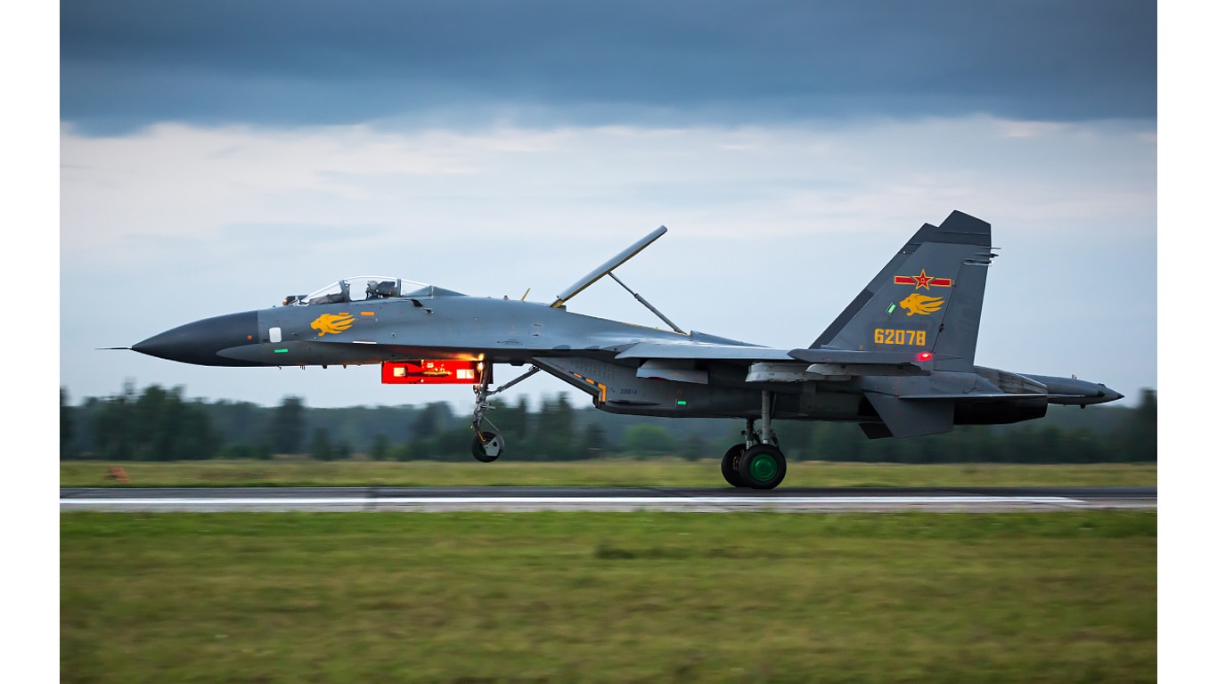 2. Shenyang J-11 Flanker